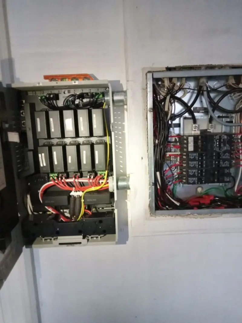 Electrical panel upgrade completed for Security Camera Wiring in Union Park